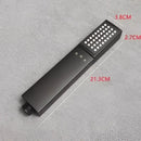 Matte black high pressure handheld shower head bathroom rainfall by Decorbites