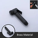 Matte black high pressure handheld shower head bathroom rainfall by Decorbites