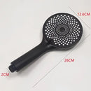 Matte black high pressure handheld shower head bathroom rainfall by Decorbites