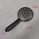 Matte black high pressure handheld shower head bathroom rainfall by Decorbites