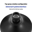 Matte black high pressure shower head bathroom rotatable rainshower by Decorbites