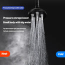 Matte black high pressure shower head bathroom rotatable rainshower by Decorbites