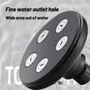 Matte black high pressure shower head bathroom rotatable rainshower by Decorbites