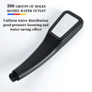 Modern matte black high pressure rainfall shower head bathroom nozzle by Decorbites