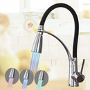 GobekUsa Black Hose Kitchen Faucet with Single Handle and Pull Down Sprayer