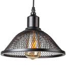Industrial black mesh cage pendant light kitchen island by Decorbites