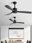 GobekUsa Black Industrial Ceiling Fan 52Inch DC Powerful Airflow Living Room Office Commercial
