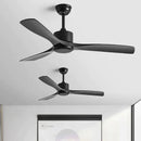 GobekUsa Black Industrial Ceiling Fan 52Inch DC Powerful Airflow Living Room Office Commercial