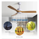 GobekUsa Black Industrial Ceiling Fan 52Inch DC Powerful Airflow Living Room Office Commercial