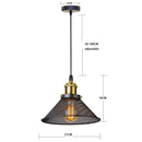 Farmhouse black iron cage pendant light for kitchen island by Decorbites