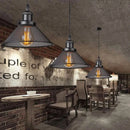 Farmhouse black iron cage pendant light for kitchen island by Decorbites