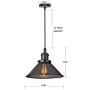 Farmhouse black iron cage pendant light for kitchen island by Decorbites