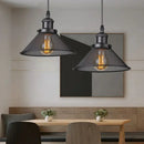 Farmhouse black iron cage pendant light for kitchen island by Decorbites