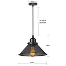 Farmhouse black iron cage pendant light for kitchen island by Decorbites