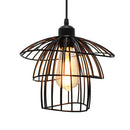 GobekUsa Black Iron Cage Pendant Light for Kitchen Living Room Shop
