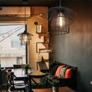 GobekUsa Black Iron Cage Pendant Light for Kitchen Living Room Shop
