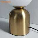 GobekUsa Black Iron Glass Ball Table Lamps - Nordic LED Lighting Fixture for Home Decor