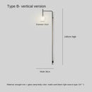 GobekUsa Black Iron LED Long Wall Lamp for Living Room, Bedroom, Corridor - Nordic Style