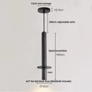 GobekUsa Black Iron LED Pendant Lights Stone Wabi Sabi Hanging Lamp Hallway Decor