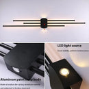 GobekUsa Black Iron LED Wall Lamp for Living Room, Bedside, TV Background - 110v 240v
