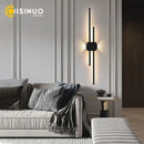 GobekUsa Black Iron LED Wall Lamp for Living Room, Bedside, TV Background - 110v 240v