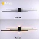 GobekUsa Black Iron LED Wall Lamp for Living Room, Bedside, TV Background - 110v 240v