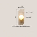 GobekUsa Black Iron LED Wall Light Fixture Coffee Nordic Wood Switch Bedside Lamp