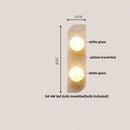GobekUsa Black Iron LED Wall Light Fixture Coffee Nordic Wood Switch Bedside Lamp