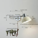 GobekUsa Black Iron LED Wall Sconce for Home Decor - Modern Nordic Style