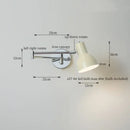 GobekUsa Black Iron LED Wall Sconce for Home Decor - Modern Nordic Style