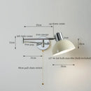 GobekUsa Black Iron LED Wall Sconce for Home Decor - Modern Nordic Style