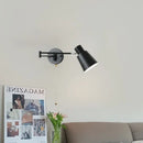GobekUsa Black Iron LED Wall Sconce for Home Decor - Modern Nordic Style