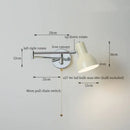 GobekUsa Black Iron LED Wall Sconce for Home Decor - Modern Nordic Style