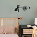 GobekUsa Black Iron LED Wall Sconce for Home Decor - Modern Nordic Style