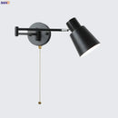 GobekUsa Black Iron LED Wall Sconce for Home Decor - Modern Nordic Style