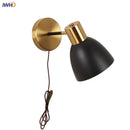 GobekUsa Black Iron LED Wall Sconce Modern Vanity Light Bar Bedroom Stair Hallway