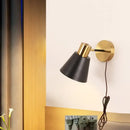 GobekUsa Black Iron LED Wall Sconce Modern Vanity Light Bar Bedroom Stair Hallway