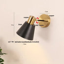 GobekUsa Black Iron LED Wall Sconce Modern Vanity Light Bar Bedroom Stair Hallway