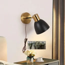 GobekUsa Black Iron LED Wall Sconce Modern Vanity Light Bar Bedroom Stair Hallway