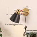 GobekUsa Black Iron LED Wall Sconce Modern Vanity Light Bar Bedroom Stair Hallway