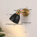 GobekUsa Black Iron LED Wall Sconce Modern Vanity Light Bar Bedroom Stair Hallway