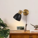 GobekUsa Black Iron LED Wall Sconce Modern Vanity Light Bar Bedroom Stair Hallway