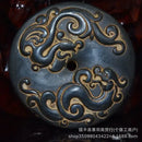 GobekUsa Black Iron Meteorite Sun God Statue - Hongshan Culture Archaize Sculpture