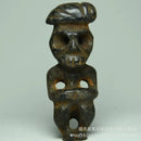 GobekUsa Black Iron Meteorite Sun God Statue - Hongshan Culture Archaize Sculpture