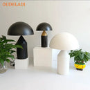 GobekUsa Black Iron Mushroom Table Lamp, Nordic Design, Gold Accent, Living Room Bedroom Light