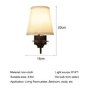 GobekUsa Black Iron Wall Lamp: Elegant Rural Bedroom & Living Room Sconce with European Flair
