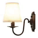 GobekUsa Black Iron Wall Lamp: Elegant Rural Bedroom & Living Room Sconce with European Flair