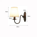 GobekUsa Black Iron Wall Lamp: Elegant Rural Bedroom & Living Room Sconce with European Flair