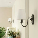 GobekUsa Black Iron Wall Lamp: Elegant Rural Bedroom & Living Room Sconce with European Flair