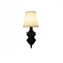 GobekUsa Black Iron Wall Lamp Retro Bedroom Hotel European Living Room Sconce